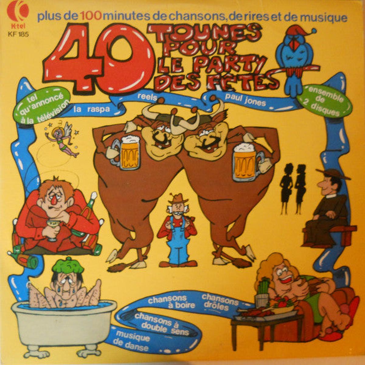 40 Tounes Pour Le Party Des Ftes - 2 lps - 1980-Folk, World, & Country French (Vinyl)