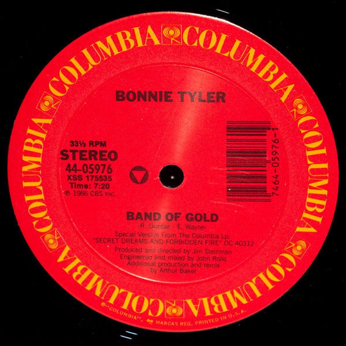 12" Single: Bonnie Tyler - Band Of Gold