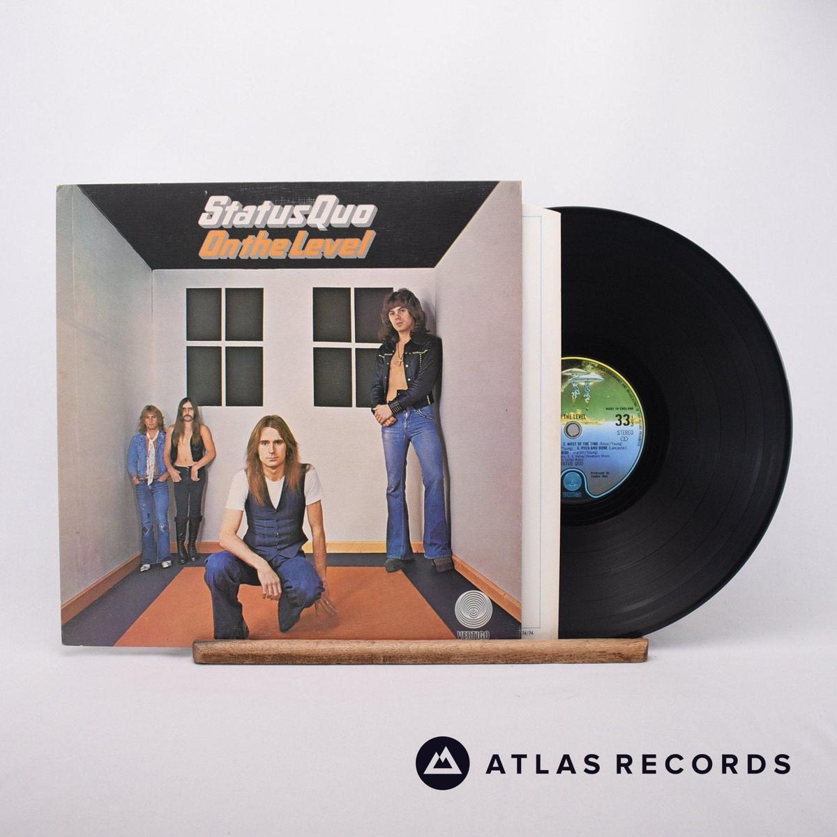 Status Quo - On The Level - Textured Sleeve Gatefold LP Vinyl Record - VG+/EX