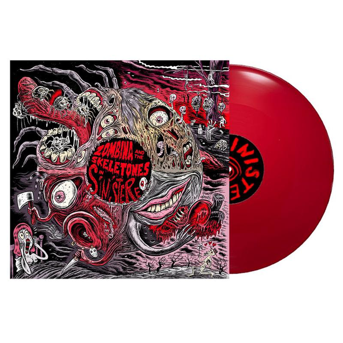ZOMBINA AND THE SKELETONES 8211 In Sinistereo (10th Anniversary Edition) 8211 LP 8211 Blood Red Colour Vinyl NOV 14