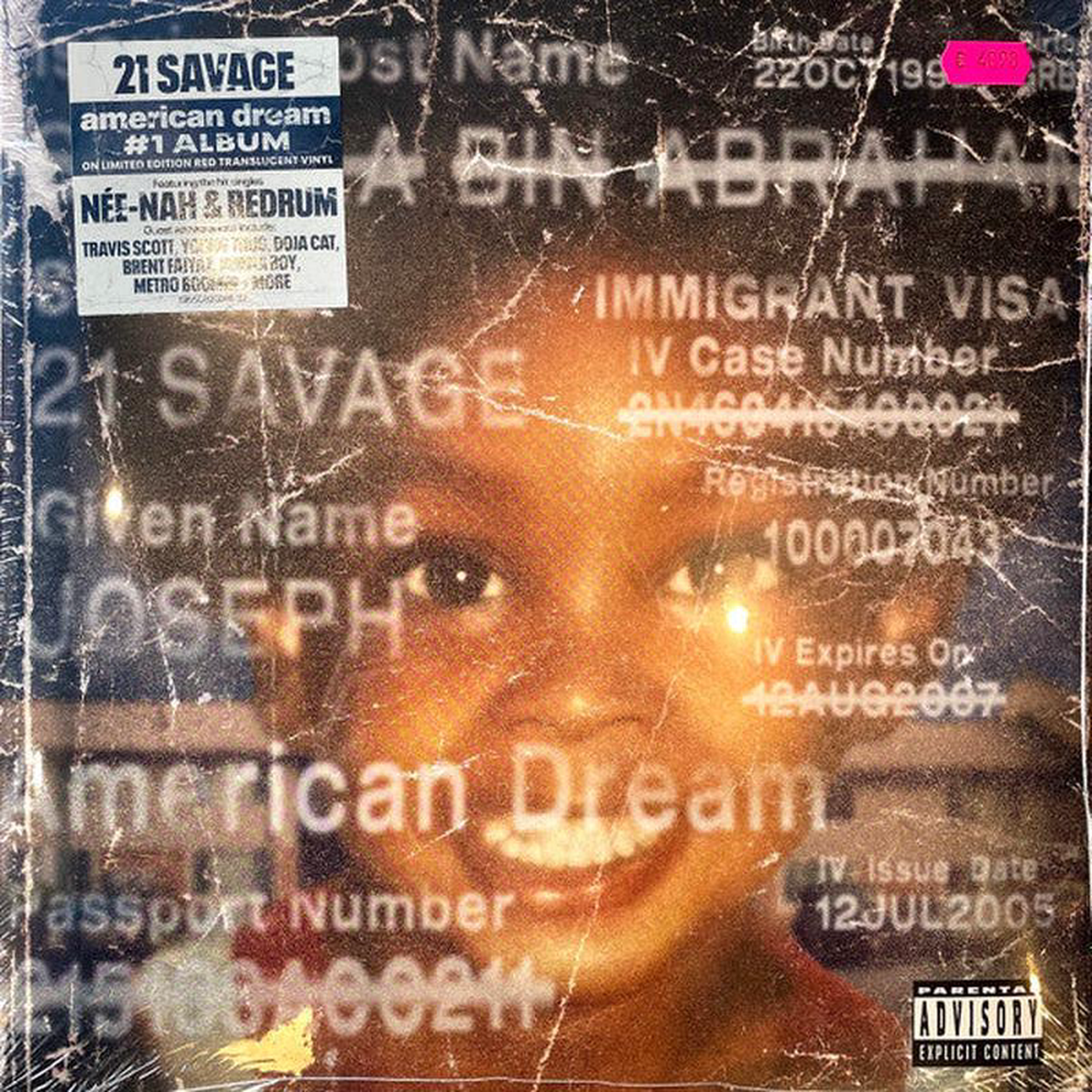 21 Savage 8211 American Dream (2xLP Album Ltd Red) (2024) New Vinyl